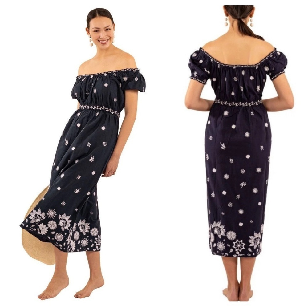 New! Gretchen Scott big love dress navy blue 26468